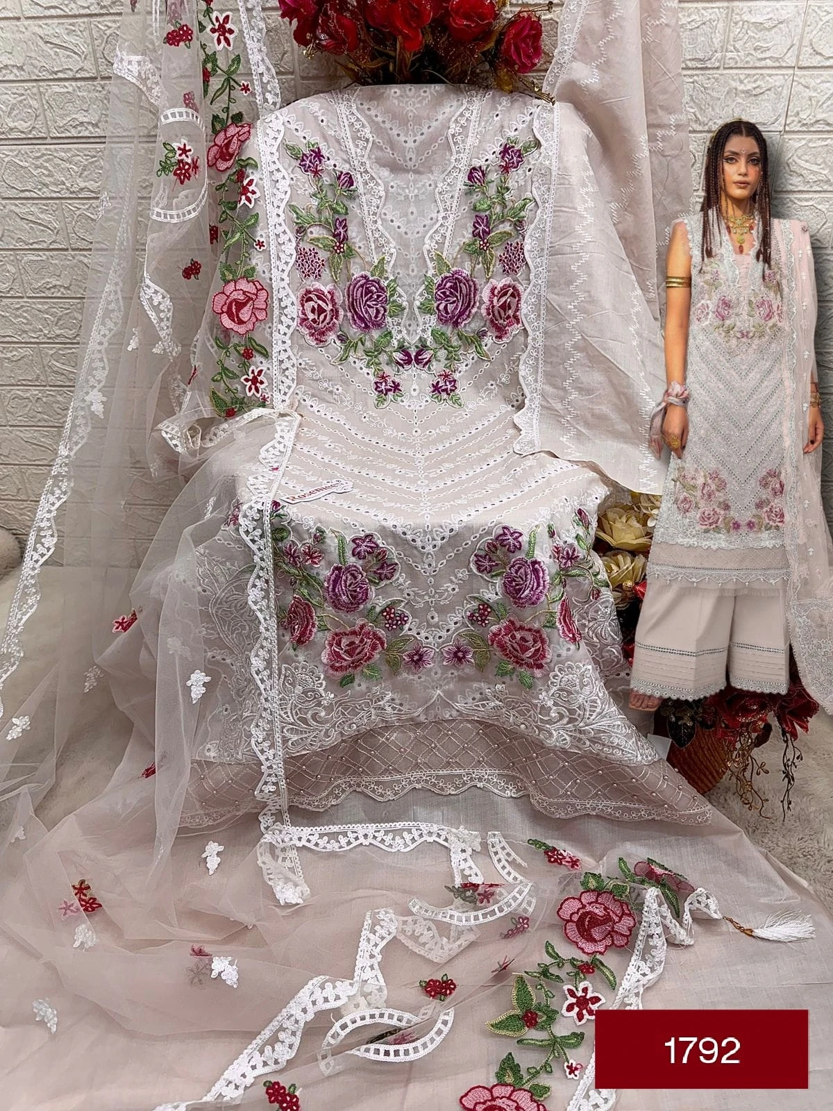 Fepic 1792 Set Pure Cotton Wholesale Pakistani Salwar Suit Catalog — Wholesale Salwar Suits, MPA wholesale from Surat - Gallery Image 3